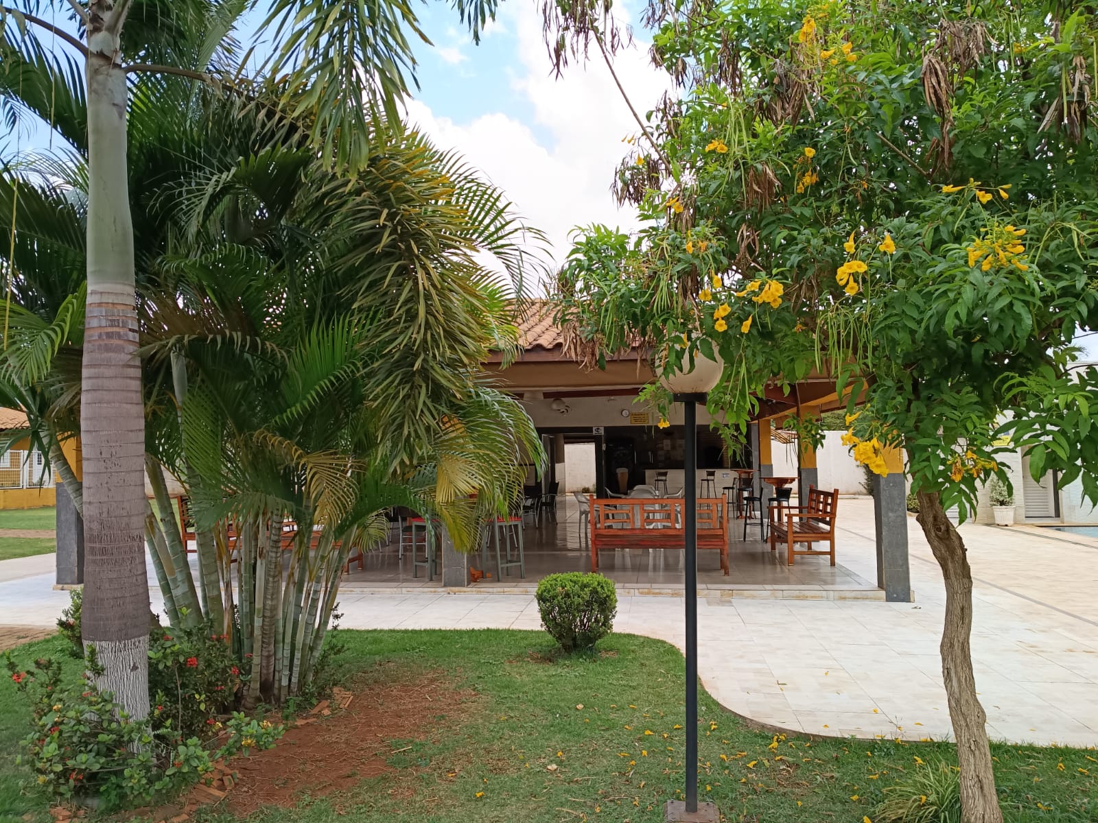 Ambiente da chácara para eventos e lazer