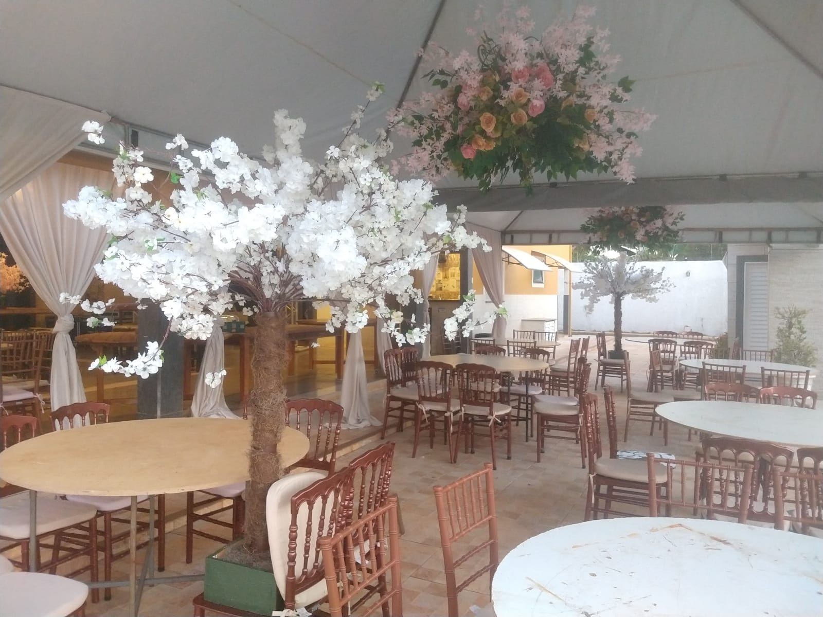 Salão decorado para evento